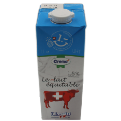 Lait UHT équitable 1,5%