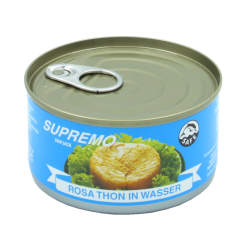 Thon rossé à l'eau en boîte